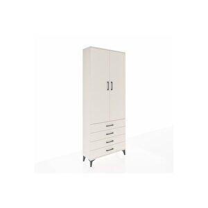 Arges Dolap 2 Raflı 4 Çekmeceli Tek Askılı 88x30x221 Aytaşı-aytaşı