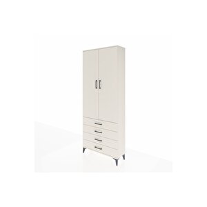 Arges Dolap 2 Raflı 4 Çekmeceli Tek Askılı 88x30x221 Aytaşı-aytaşı