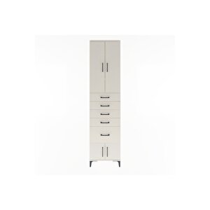 Arges Dolap 3 Raflı 5 Çekmeceli 4 Kapaklı 60x30x243 Aytaşı-aytaşı