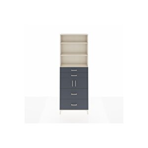 Arges Dolap 4 Raflı 4 Çekmeceli 2 Kapaklı 88x30x243 Aytaşı-antrasit