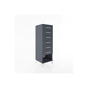 Hyperion Dolap 6 Çekmeceli 44x44x134 Antrasit-antrasit