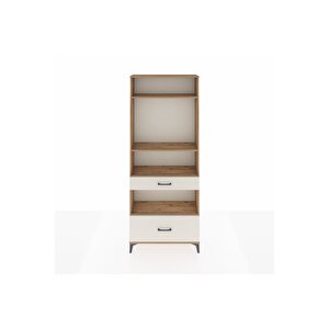 Arges Dolap 4 Raflı 2 Çekmeceli 88x30x221 Çam-aytaşı