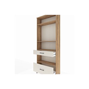 Arges Dolap 4 Raflı 2 Çekmeceli 88x30x221 Çam-aytaşı
