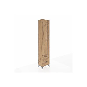 Arges Dolap 2 Raflı 2 Çekmeceli Tek Askılı 44x30x221 Çam-çam