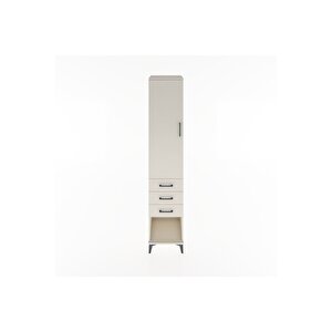 Hyperion Dolap 3 Raflı 3 Çekmeceli Tek Kapaklı 44x44x221 Aytaşı-aytaşı
