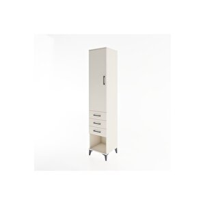 Hyperion Dolap 3 Raflı 3 Çekmeceli Tek Kapaklı 44x44x221 Aytaşı-aytaşı