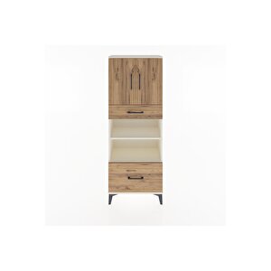 Arges Dolap 4 Raflı 2 Çekmeceli 2 Kapaklı 60x30x163 Aytaşı-çam