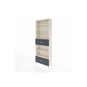 Arges Dolap 5 Raflı 2 Çekmeceli 88x30x243 Aytaşı-antrasit