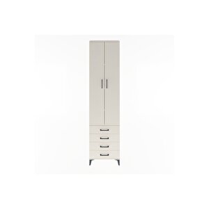Arges Dolap 4 Raflı 4 Çekmeceli 2 Kapaklı 60x30x243 Aytaşı-aytaşı