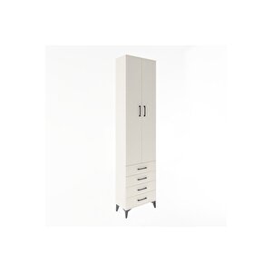 Arges Dolap 4 Raflı 4 Çekmeceli 2 Kapaklı 60x30x243 Aytaşı-aytaşı