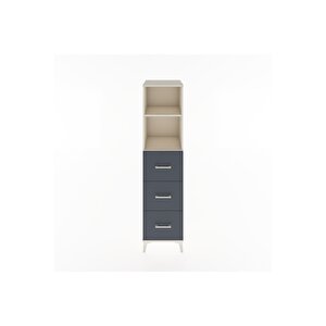 Hyperion Dolap 2 Raflı 3 Çekmeceli 44x44x182 Aytaşı-antrasit