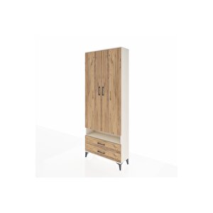 Arges Dolap 5 Raflı 2 Çekmeceli 2 Kapaklı 88x30x221 Aytaşı-çam