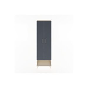 Hyperion Dolap 4 Raflı 2 Kapaklı 60x44x195 Aytaşı-antrasit