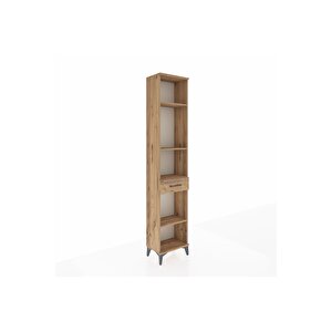 Arges Dolap 4 Raflı Tek Çekmeceli 44x30x221 Çam-çam