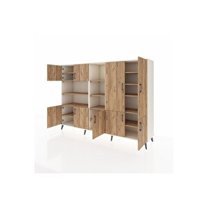 Hyperion Dolap 14 Raflı 9 Kapaklı 220x44x163 Aytaşı-çam