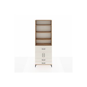 Arges Dolap 5 Raflı 3 Çekmeceli 2 Kapaklı 88x30x243 Çam-aytaşı