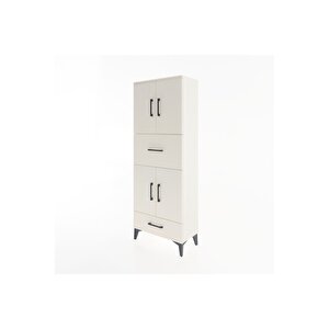 Arges Dolap 4 Raflı 2 Çekmeceli 4 Kapaklı 60x30x163 Aytaşı-aytaşı
