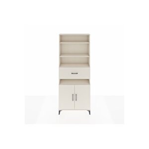 Arges Dolap 5 Raflı Tek Çekmeceli 2 Kapaklı 88x30x221 Aytaşı-aytaşı