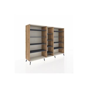 Hyperion Dolap 11 Raflı  220x44x163 Çam-aytaşı/antrasit