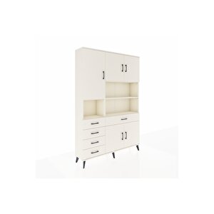 Arges Gardrop 9 Raflı 5 Çekmeceli 5 Kapaklı 132x30x195 Aytaşı-aytaşı