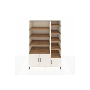 Kronos Dolap 10 Raflı 3 Kapaklı 132x59x195 Aytaşı-aytaşı/çam