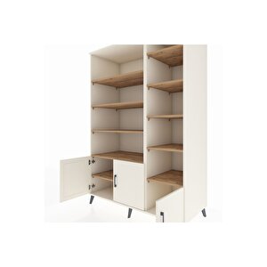 Kronos Dolap 10 Raflı 3 Kapaklı 132x59x195 Aytaşı-aytaşı/çam