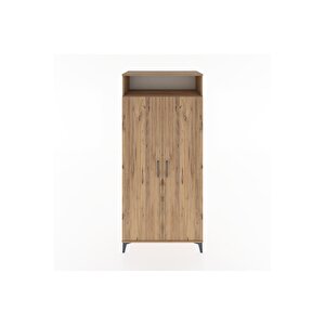 Hyperion Dolap 5 Raflı 2 Kapaklı 88x44x195 Çam-çam