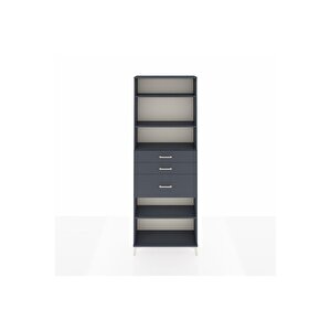 Arges Dolap 4 Raflı 3 Çekmeceli 88x30x243 Antrasit-antrasit