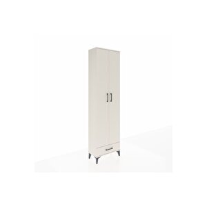 Arges Dolap 5 Raflı Tek Çekmeceli 2 Kapaklı 60x30x221 Aytaşı-aytaşı