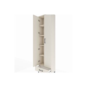 Arges Dolap 5 Raflı Tek Çekmeceli 2 Kapaklı 60x30x221 Aytaşı-aytaşı