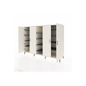 Kronos Dolap 12 Raflı 4 Kapaklı 220x59x163 Aytaşı-aytaşı/antrasit