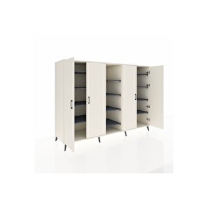 Kronos Dolap 12 Raflı 4 Kapaklı 220x59x163 Aytaşı-aytaşı/antrasit