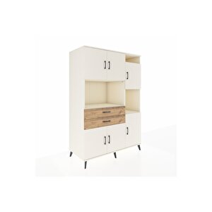 Kronos Dolap 9 Raflı 2 Çekmeceli 6 Kapaklı 132x59x195 Aytaşı-aytaşı/çam