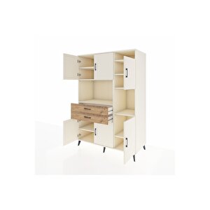 Kronos Dolap 9 Raflı 2 Çekmeceli 6 Kapaklı 132x59x195 Aytaşı-aytaşı/çam