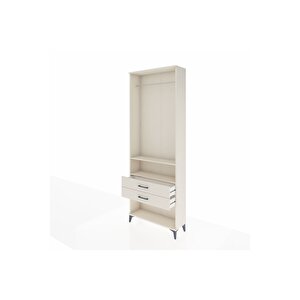 Arges Dolap 2 Raflı 2 Çekmeceli Tek Askılı 88x30x243 Aytaşı-aytaşı