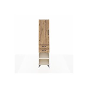 Hyperion Dolap 3 Raflı 2 Çekmeceli Tek Kapaklı 44x44x195 Aytaşı-çam