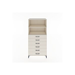 Hyperion Dolap 2 Raflı 6 Çekmeceli 88x44x182 Aytaşı-aytaşı