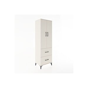 Hyperion Dolap 2 Raflı 2 Çekmeceli Tek Askılı 60x44x195 Aytaşı-aytaşı