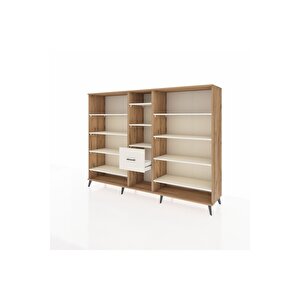 Hyperion Dolap 11 Raflı 3 Çekmeceli  220x44x163 Çam-aytaşı