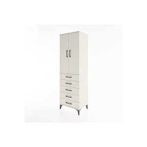 Hyperion Dolap 3 Raflı 5 Çekmeceli 2 Kapaklı 60x44x195 Aytaşı-aytaşı