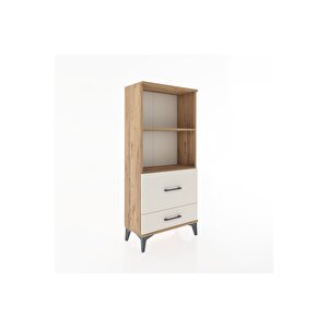 Hyperion Dolap 2 Raflı 2 Çekmeceli 60x44x134 Çam-aytaşı