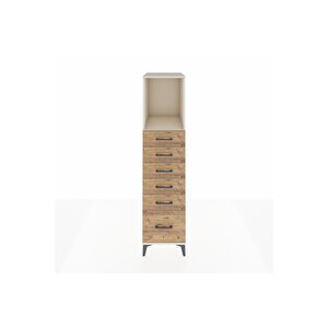 Kronos Dolap Tek Raflı 6 Çekmeceli 44x59x182 Aytaşı-çam