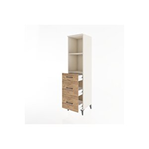 Hyperion Dolap 2 Raflı 3 Çekmeceli 44x44x182 Aytaşı-çam