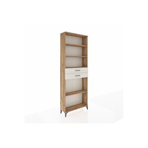 Arges Dolap 4 Raflı 2 Çekmeceli 88x30x243 Çam-aytaşı