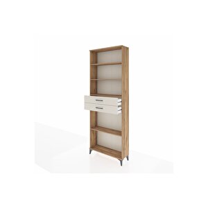 Arges Dolap 4 Raflı 2 Çekmeceli 88x30x243 Çam-aytaşı