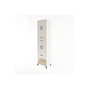 Hyperion Dolap 3 Raflı 3 Çekmeceli 4 Kapaklı 60x44x243 Aytaşı-aytaşı