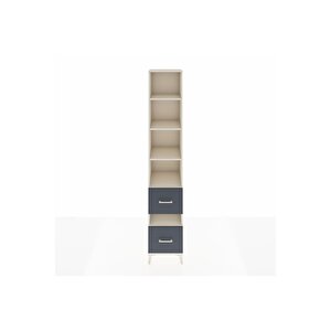 Hyperion Dolap 5 Raflı 2 Çekmeceli 44x44x243 Aytaşı-antrasit