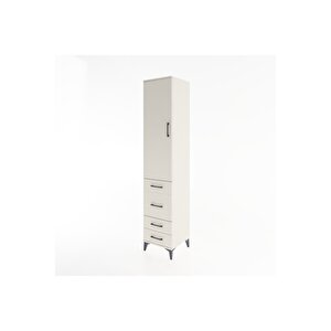 Hyperion Dolap 2 Raflı 4 Çekmeceli Tek Askılı 44x44x221 Aytaşı-aytaşı