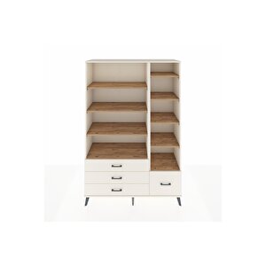 Hyperion Dolap 9 Raflı 4 Çekmeceli  132x44x195 Aytaşı-çam/aytaşı