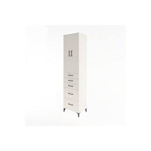 Hyperion Dolap 3 Raflı 5 Çekmeceli 2 Kapaklı 60x44x243 Aytaşı-aytaşı